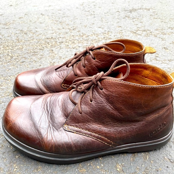 Earth STF07 Men’s Sandstone Leather Chukka Ankle Boots Size 10 - Picture 1 of 12